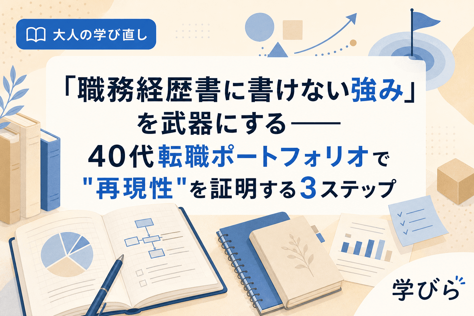 「職務経歴書に書けない強み」を武器にする――40代転職ポートフォリオで"再現性"を証明する3ステップ