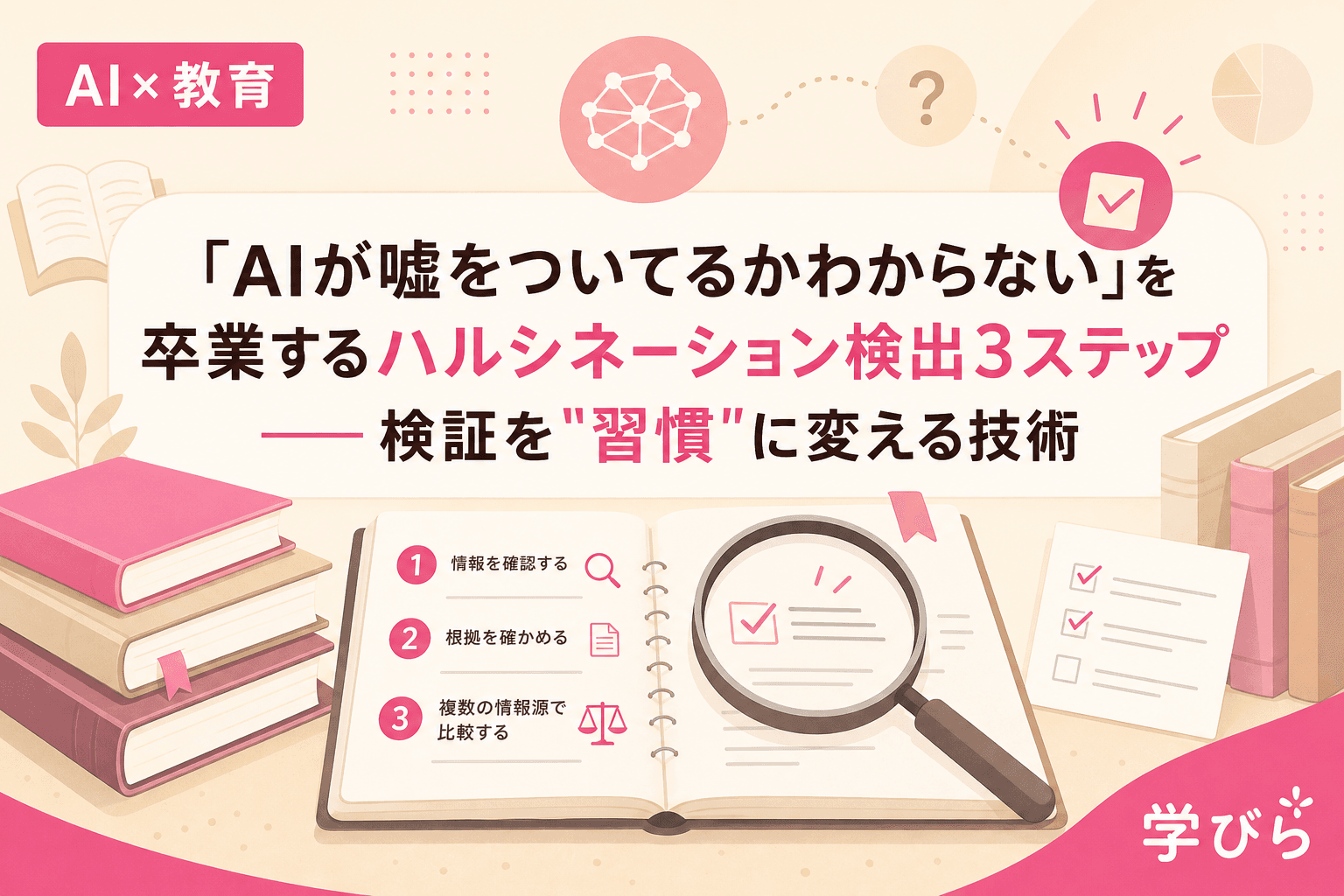 「AIが嘘をついてるかわからない」を卒業するハルシネーション検出3ステップ――検証を"習慣"に変える技術